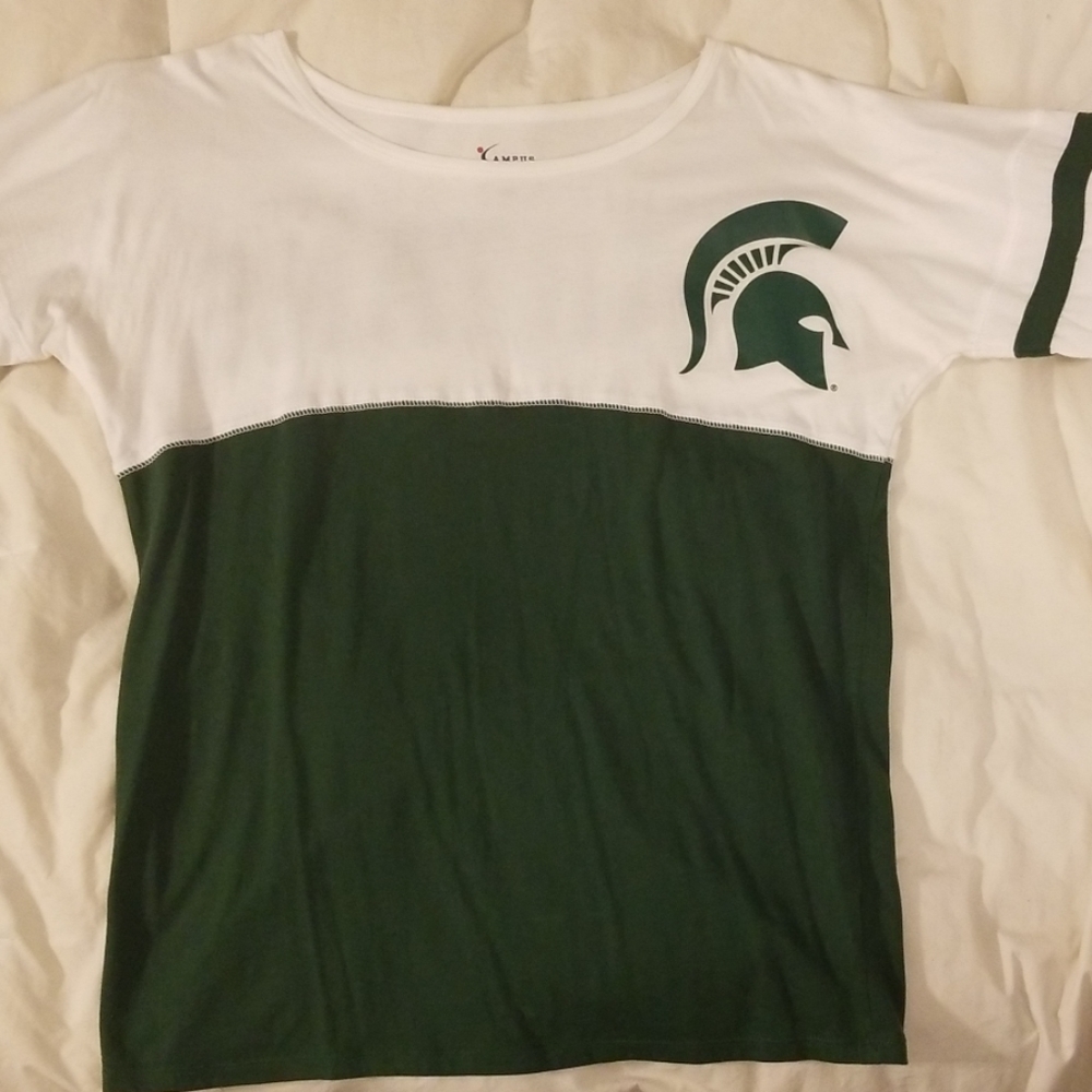 Michigan State 3/4 sleeve tshirt